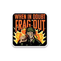 Frag Out Sticker