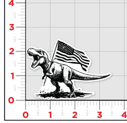 American T-Rex Sticker