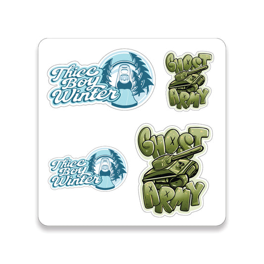 Ghost Army/Thicc Boy Winter Sticker Pack