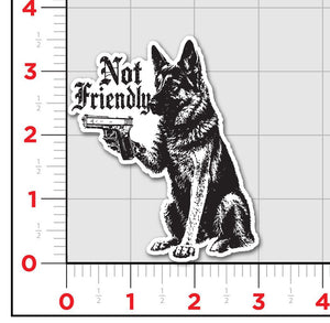 Not Friendly Sticker