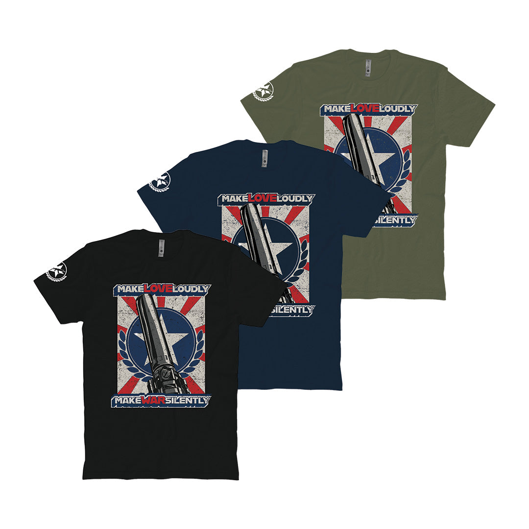 Make War Silently T-Shirt