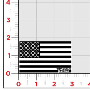 WKS White Flag Sticker