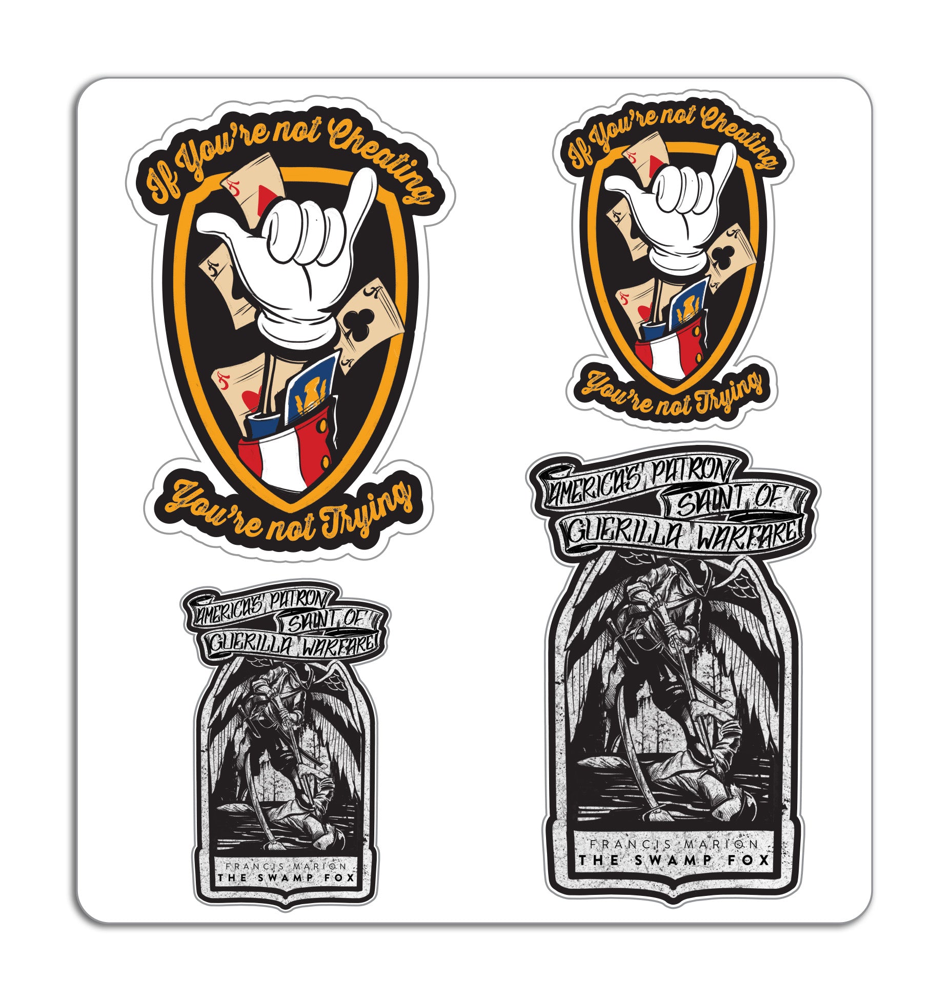 If You're Not Cheating/ Swamp Fox Sticker Pack