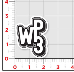 We Plus Threee Logo Sticker