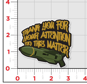 Bunker Buster Sticker