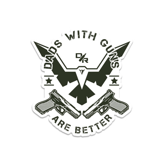 Dads with Guns Sticker