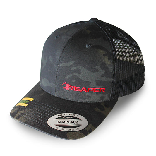 Nick Irving's Black Multicam Reaper Cap.